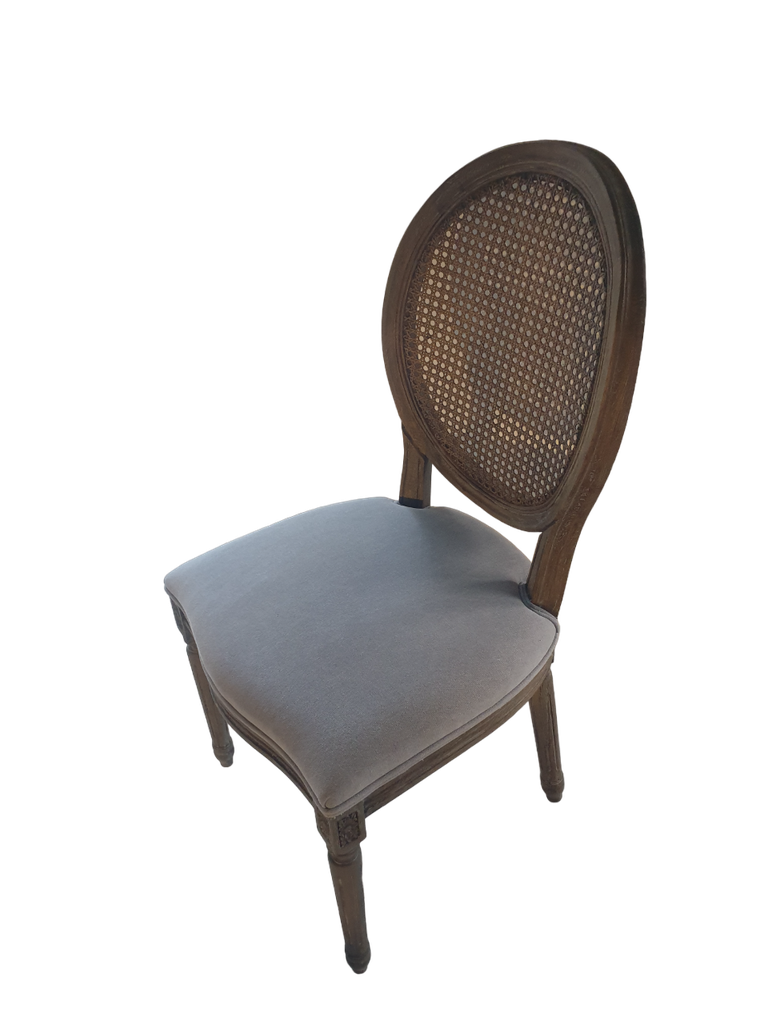 Chair with Rattan Back