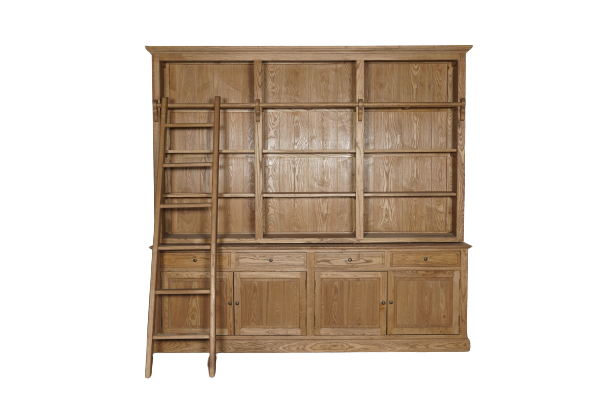 Brookby Natural Oak Libarary W/ Ladder