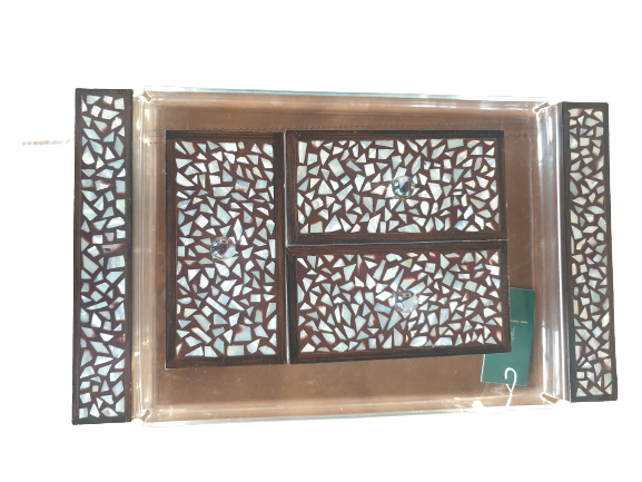 3 Wooden Box with Tray