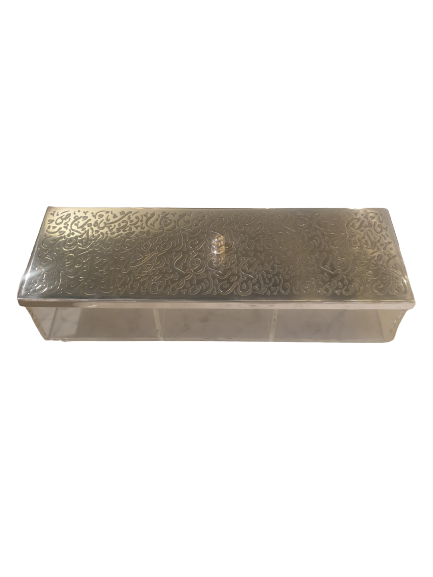 Acrylic Box with Brass Lid (Rect)
