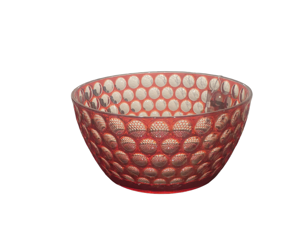  SALAD BOWL LENTE RED