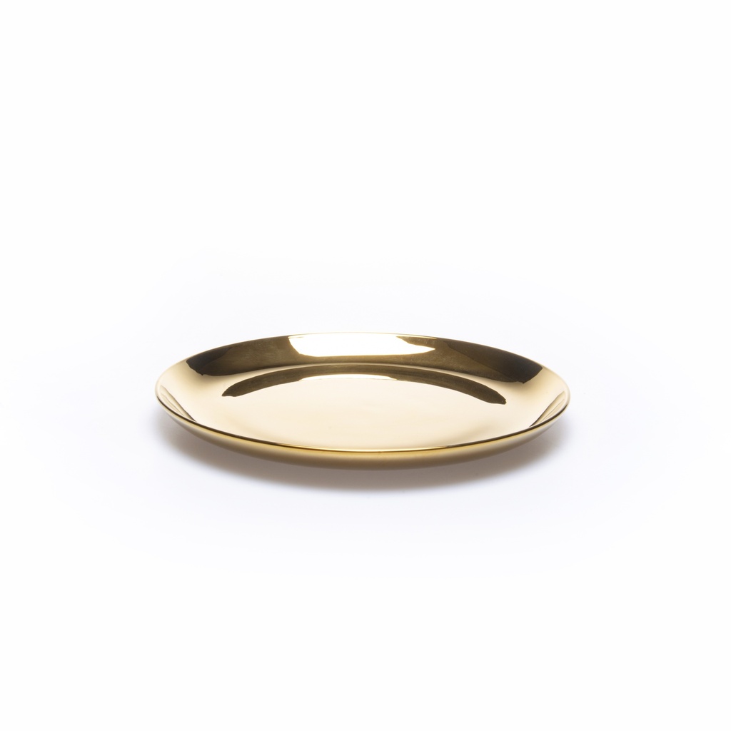 Ceramic Plate Golden L