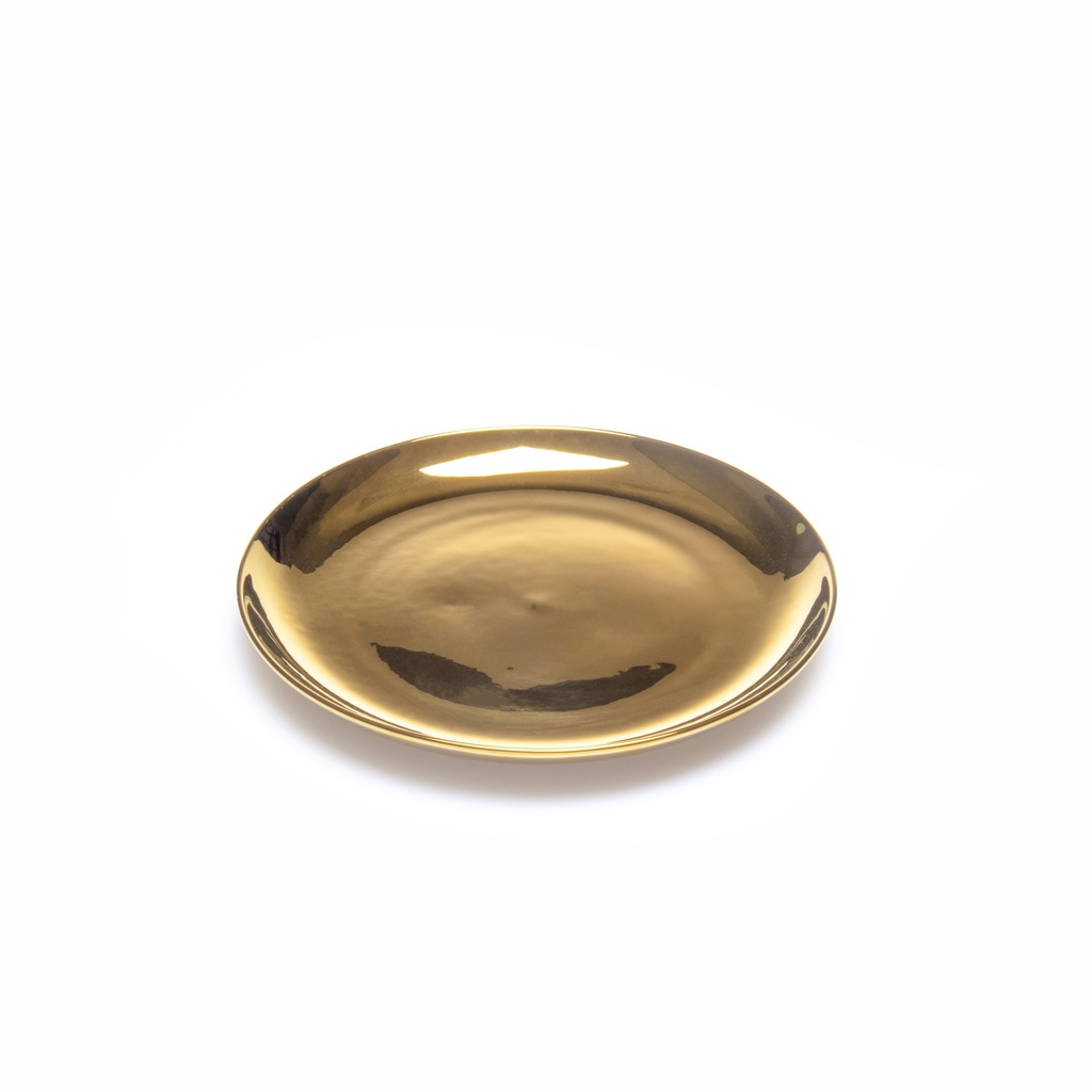 Ceramic Plate Golden M