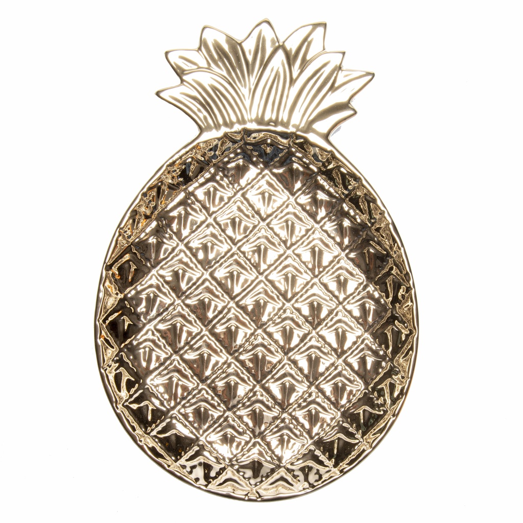 ceramic Golden fruit tray L